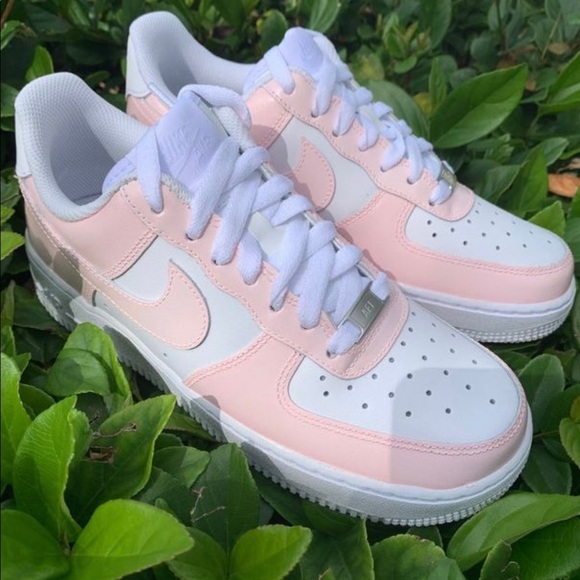 Nike Air Force 1 Pale Pink Custom OFFERS WELCOME - Picture 2 of 5